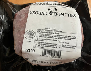 Beef Ground Patties - Grass-fed 3 PK