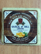 Cheese Raw Milk Garlic & Dill Cheddar- 6oz