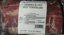 Load image into Gallery viewer, Beef Grass-fed Tenderloin whole Tied &amp; Trimmed