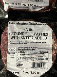 Beef Grass-fed Ground w/ Butter Patty