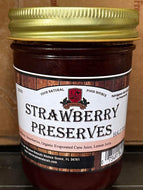 Spread - Strawberry Preserves, Half-pint Jars