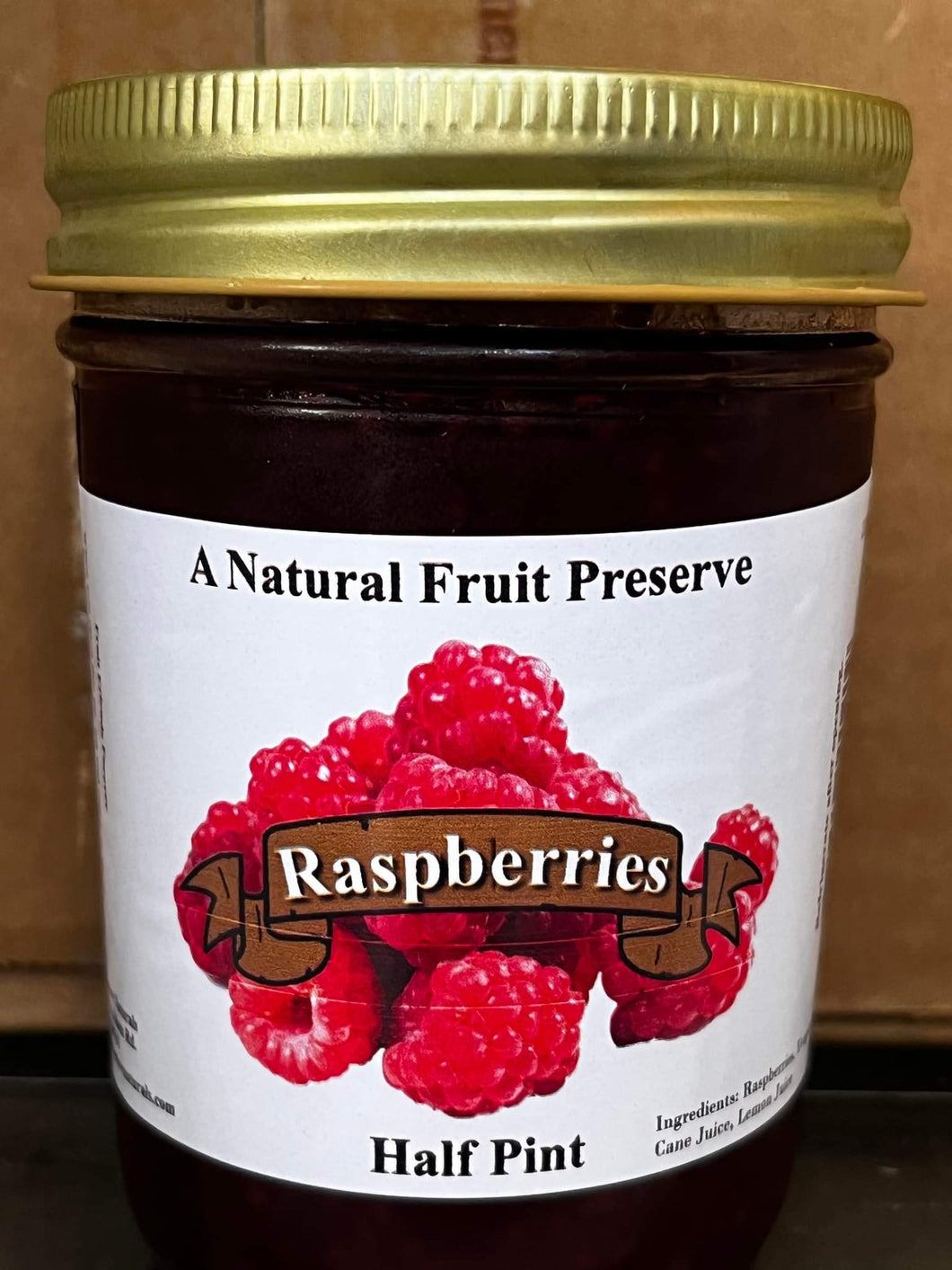 Spread - Raspberry Preserves, Half-pint Jars